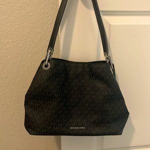 Michael Kors black and grey hobo bag